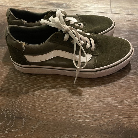 Olive green old skool vans size 7.5 - Picture 1 of 3
